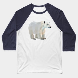 Geometric Polar Bear Baseball T-Shirt